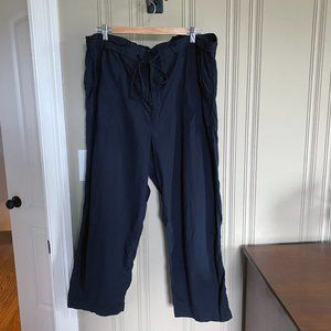 Lou & Grey black drawstring pants, XL